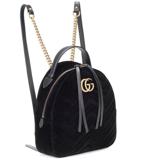 gucci marmont backpack velvet|authentic Gucci Marmont small bag.